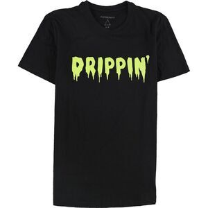 Elevenparis Mens Drippin' Graphic T-Shirt, Black, NWT